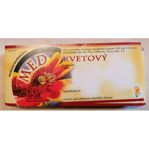 Samolepky bal. 100 ks - Med kvetový